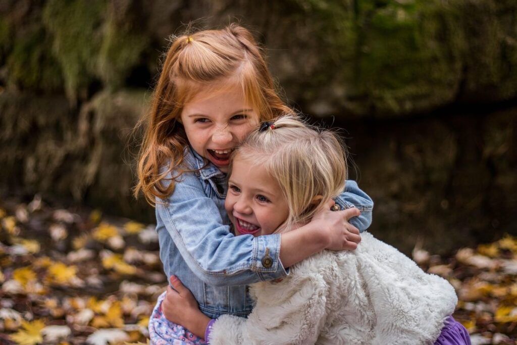 children laughing